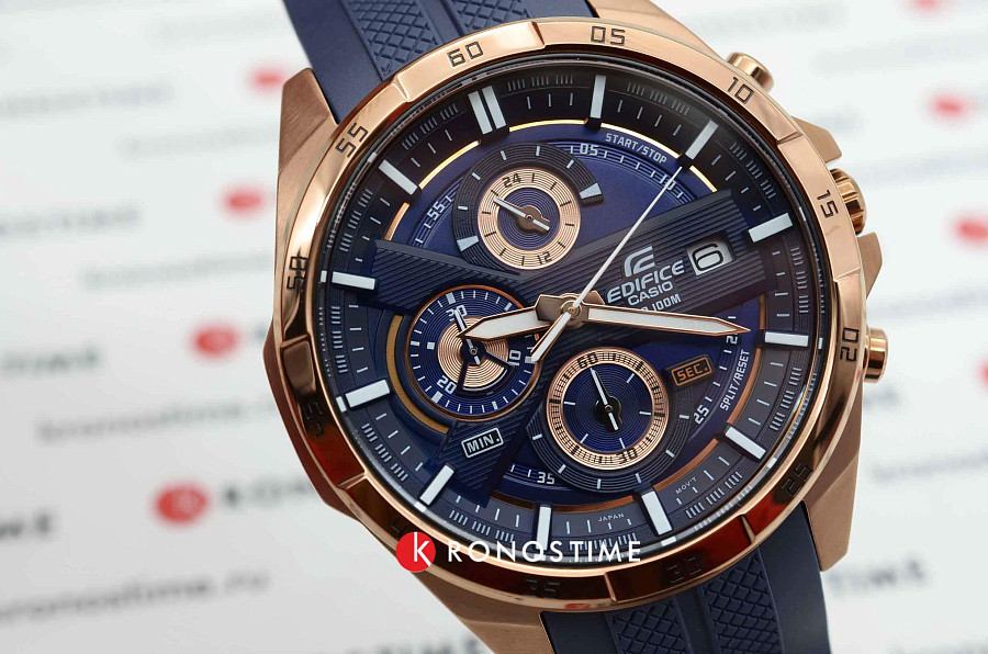 Часы Casio Edifice EFR-556PC-2A — Япония, кварцевые