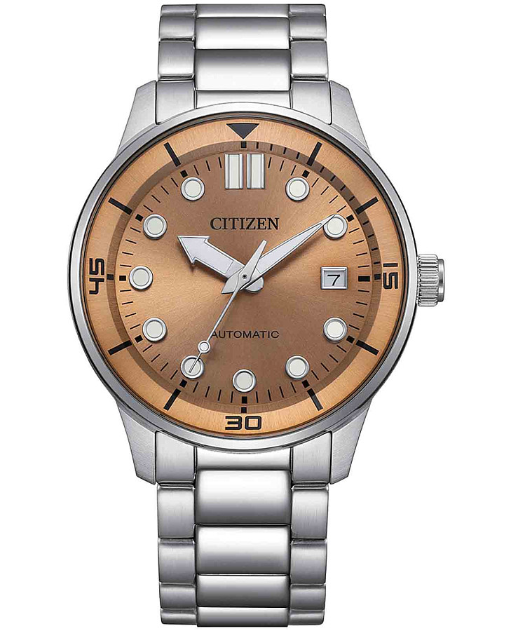 Часы Citizen Automatic NJ0191-83X — мужские, коричневый