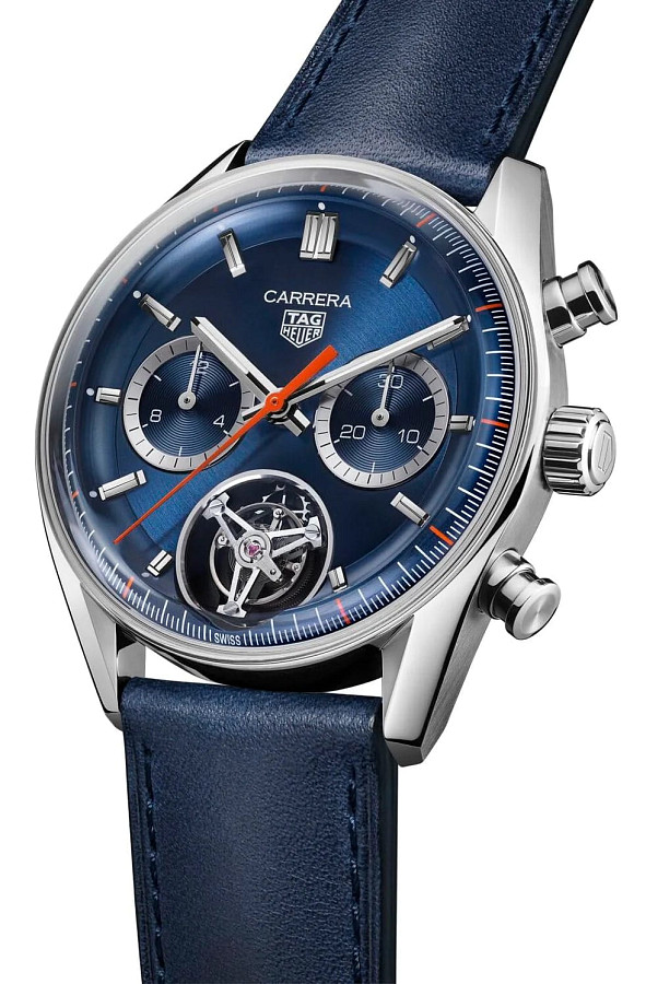 Часы TAG Heuer Carrera Chronograph Tourbillon CBS5010.FC6543 — механические, сталь металл