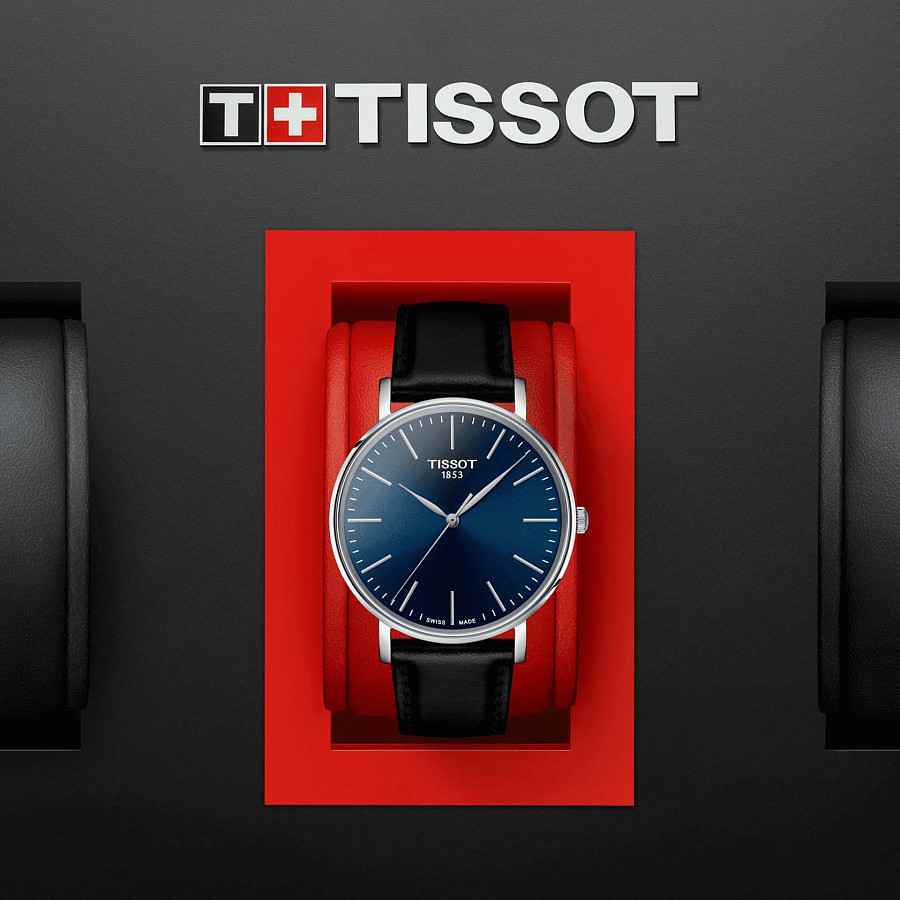 Часы Tissot Everytime Gent T143.410.16.041.00 — синий, металл сталь