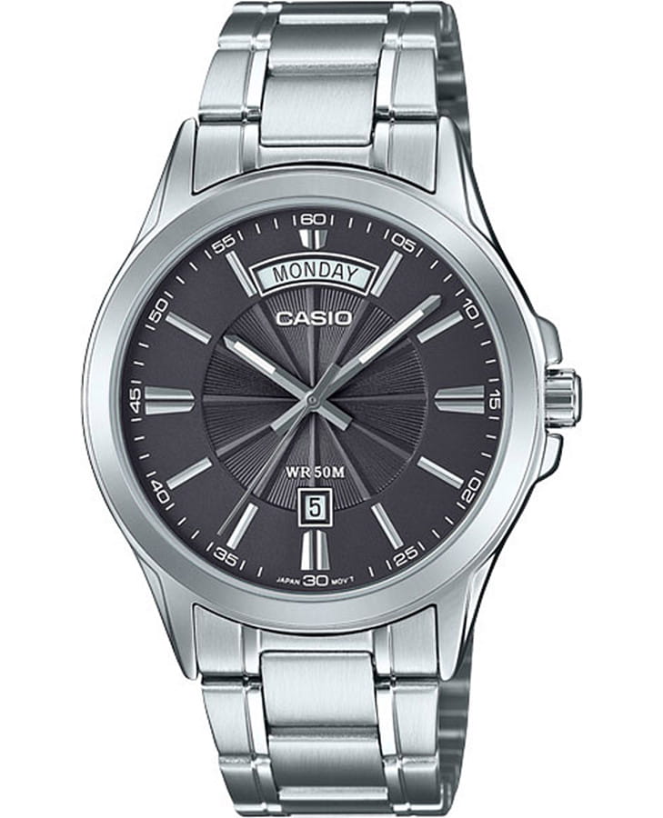 Часы Casio Collection MTP-1381D-8A — мужские, серый
