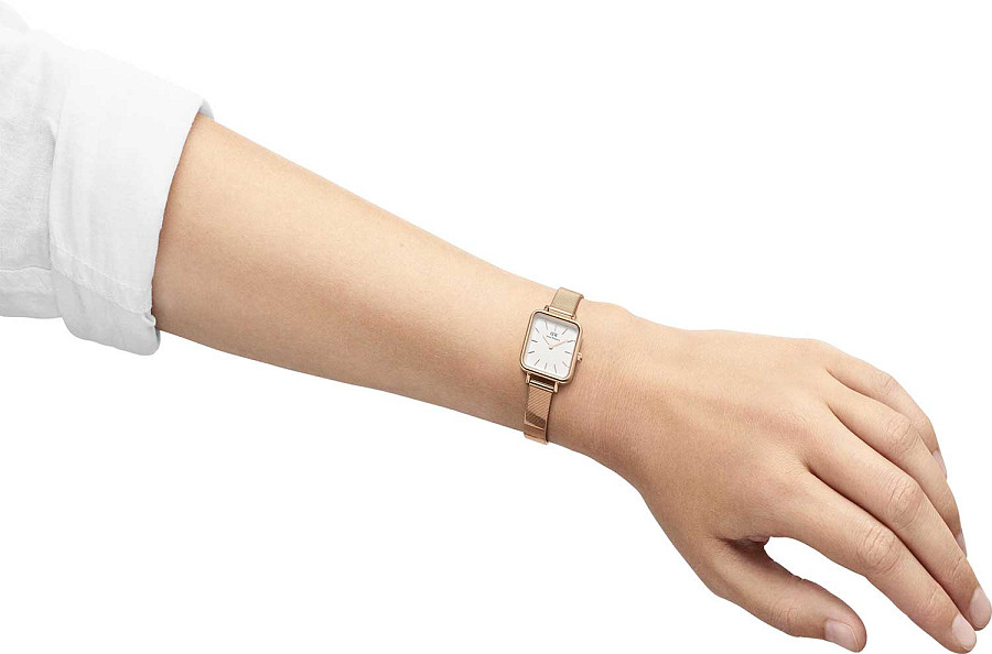 Часы Daniel Wellington Quadro Studio DW00100517 — кварцевые, сталь металл