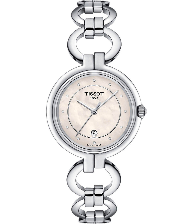Часы Tissot Flamingo T094.210.11.116.00 — женские, перламутровый