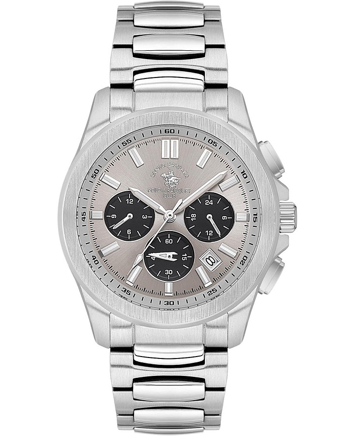 Часы Santa Barbara Polo & Racquet Club Legend SB.1.10582-1 — мужские, серый