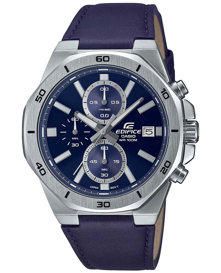 Часы Casio Edifice EFV-640L-2AVUDF (EFV-640L-2A) — мужские, синий