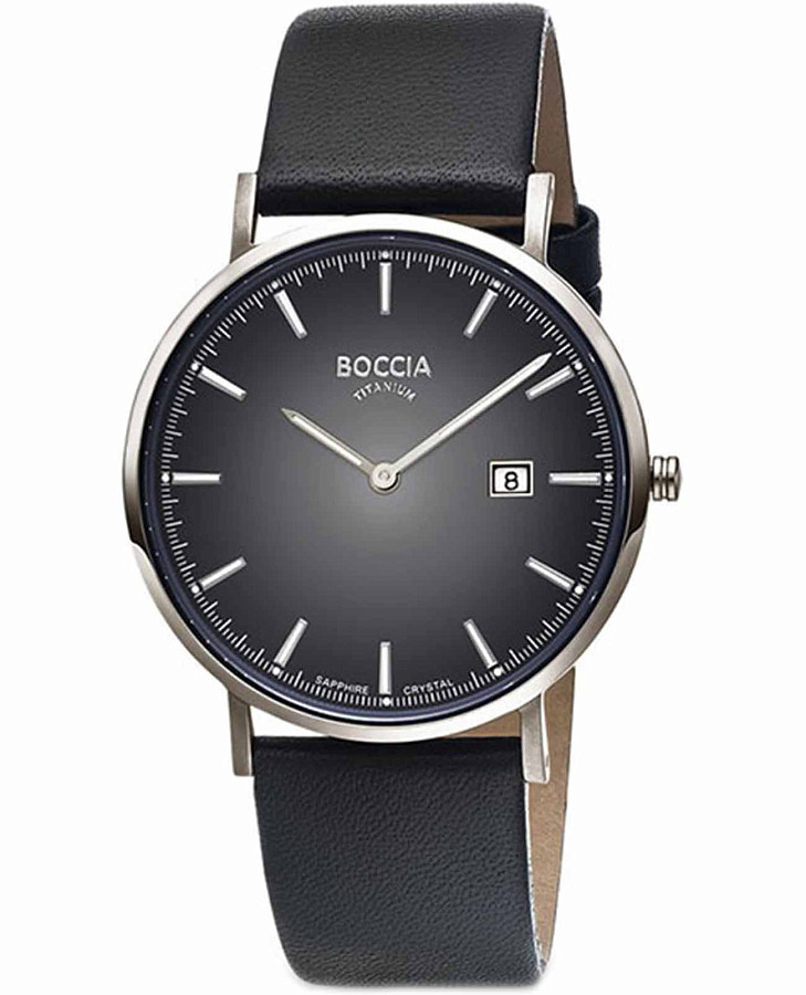 Часы Boccia Titanium 3648-04 — мужские, черный