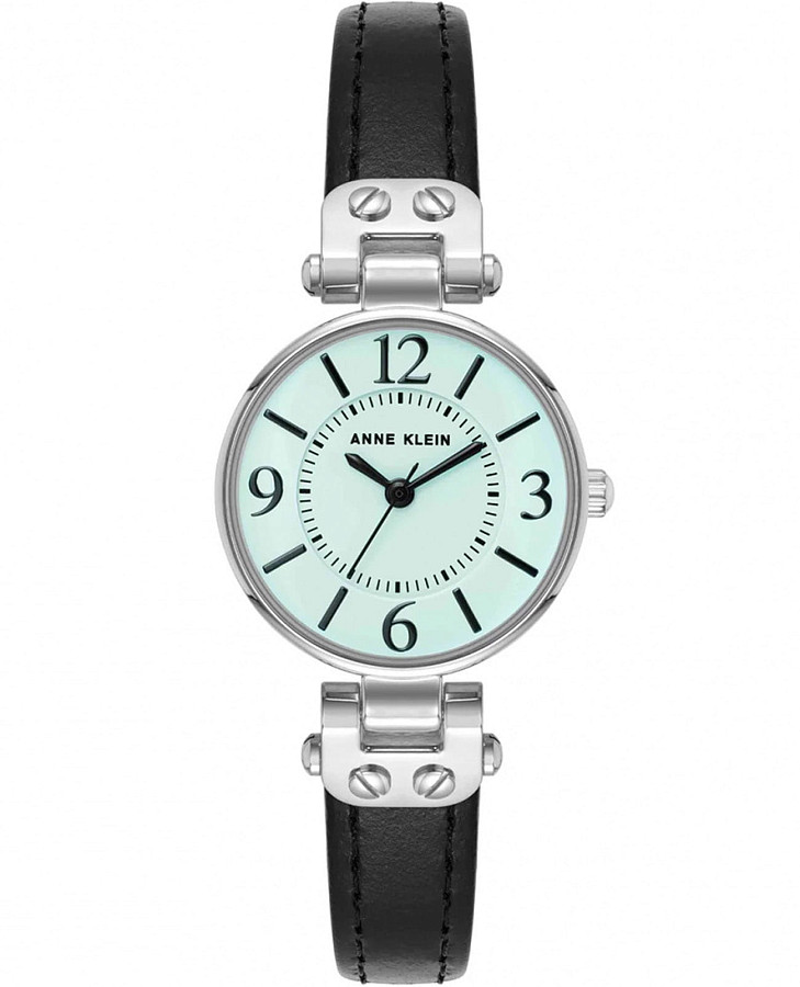 Часы Anne Klein Leather 9443AQBK — женские, бирюзовый