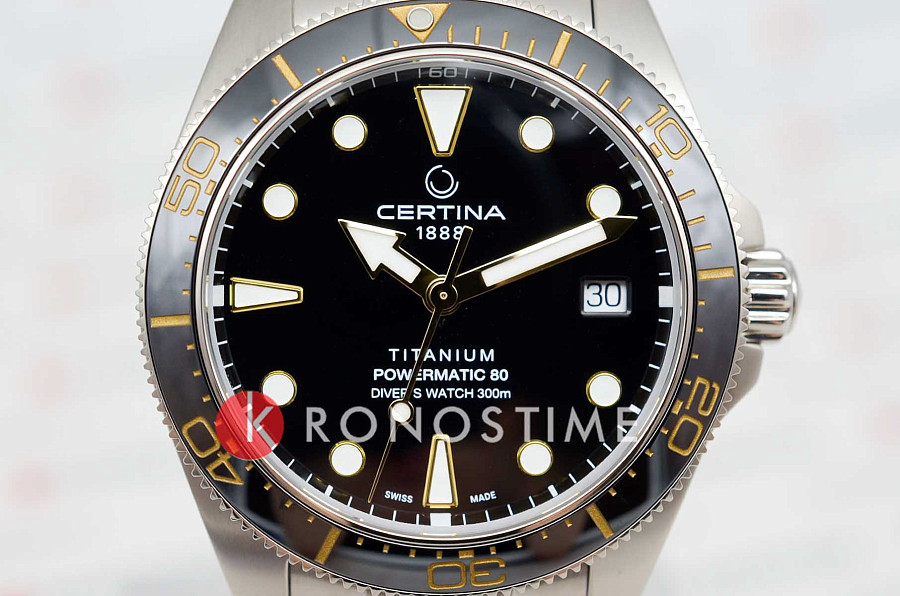 Часы Certina DS Action Diver C048.807.44.051.00 — титан, Швейцария