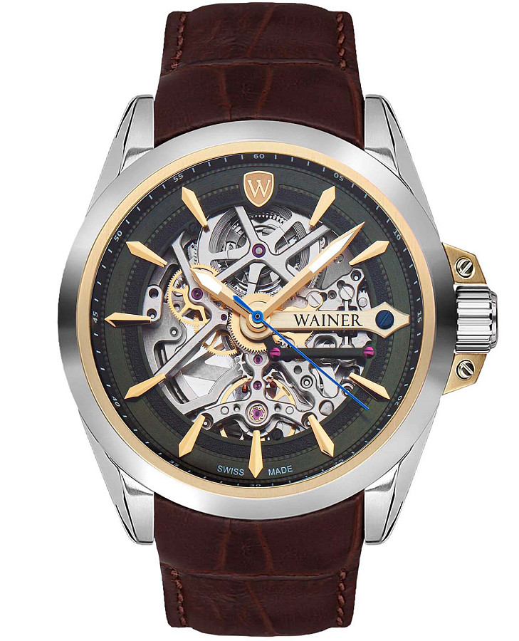 Часы Wainer WA.25677-F — мужские, зеленый