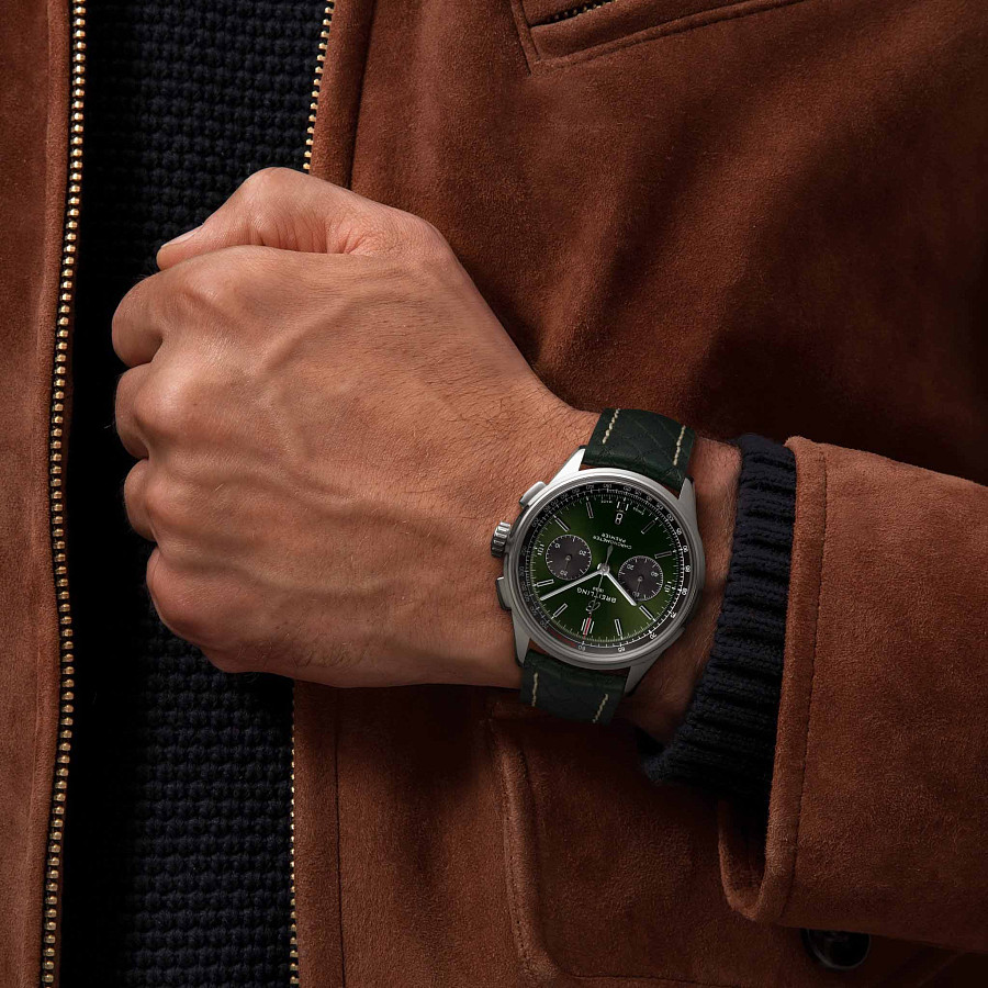 Часы Breitling Premier B01 Chronograph 42 Bentley British Racing Green AB0118A11L1X1 — артикул AB0118A11L1X1