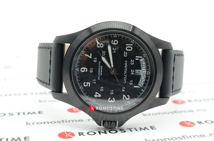 Часы Hamilton Khaki Field King H64465733 — кожаный, мужские