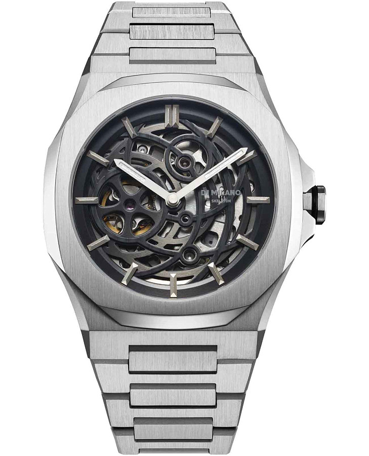 Часы D1 Milano Skeleton SKBJ10 — мужские, черный
