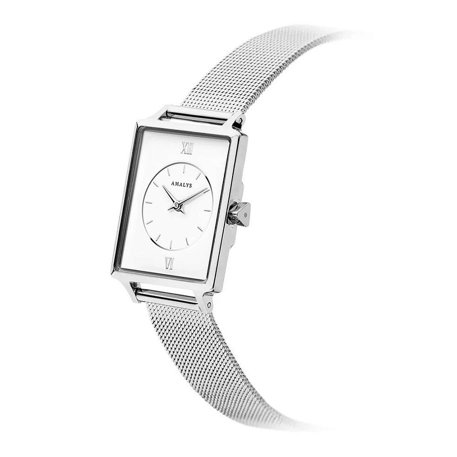 Часы Amalys Hepburn AMW-046 — белый, сталь металл