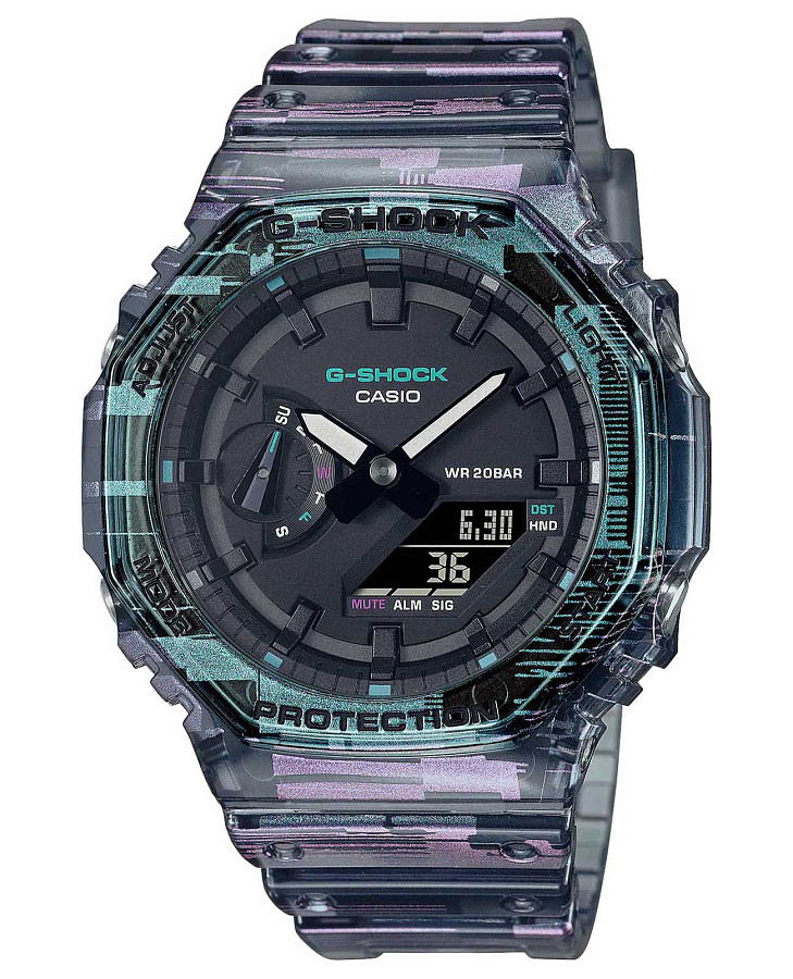 Часы Casio G-Shock GA-2100NN-1ADR — мужские, черный