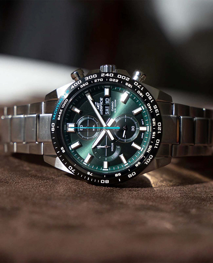 Часы Casio Edifice EFR-574DB-3A — карбон сталь металл, Япония