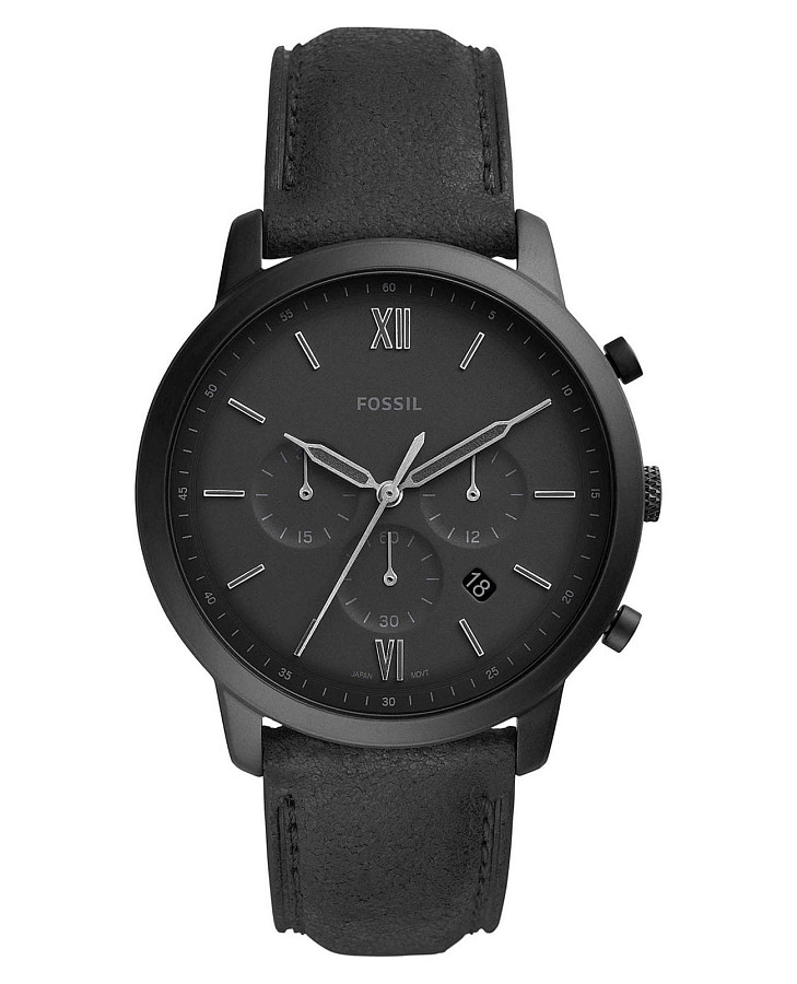 Часы Fossil Neutra Chronograph FS5503 — мужские, черный