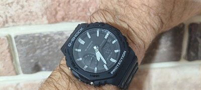 Фото покупателя: Японские наручные часы Casio G-Shock GA-2100-1ADR (GA-2100-1A) с хронографом