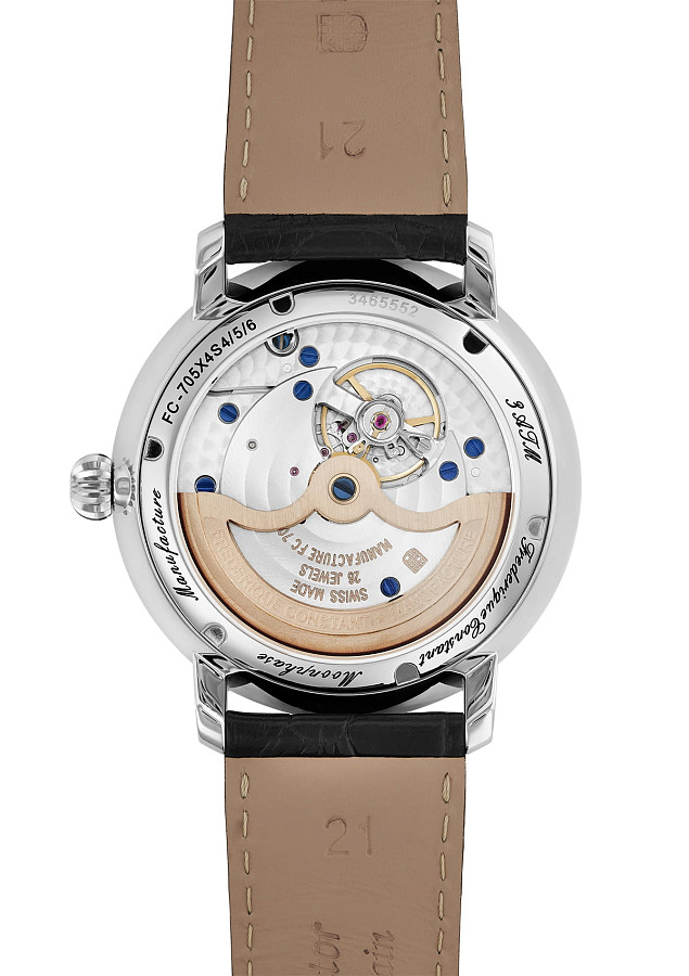 Часы Frederique Constant Slimline Moonphase Manufacture FC-705S4S6 — металл сталь, Швейцария