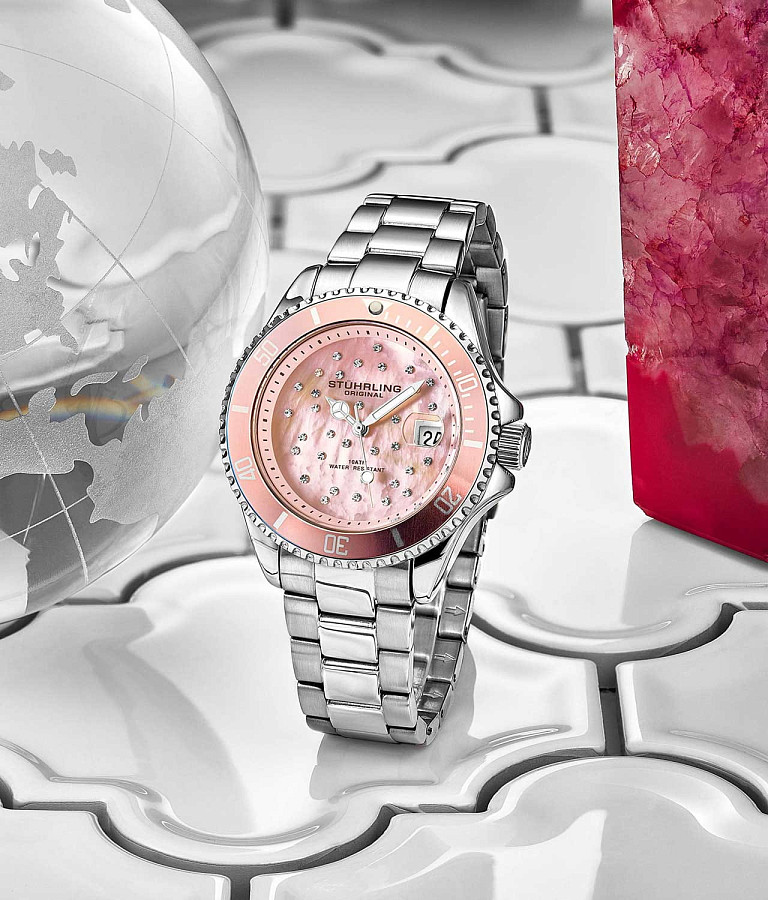 Часы Stuhrling Vogue 3977.4 — кварцевые, сталь металл