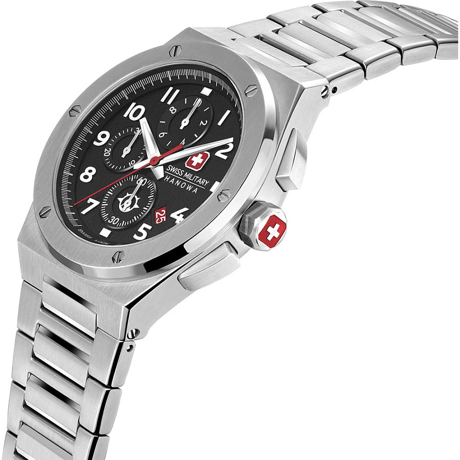 Часы Swiss Military Hanowa Aerograph SMWGI2102001 — кварцевые, металл сталь