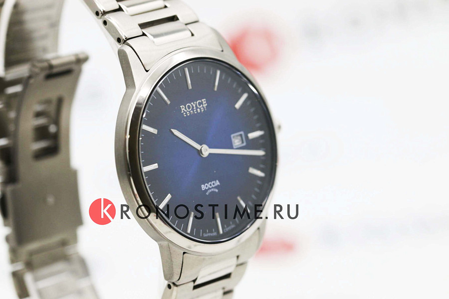 Часы Boccia Titanium 3658-02 — титановый, мужские