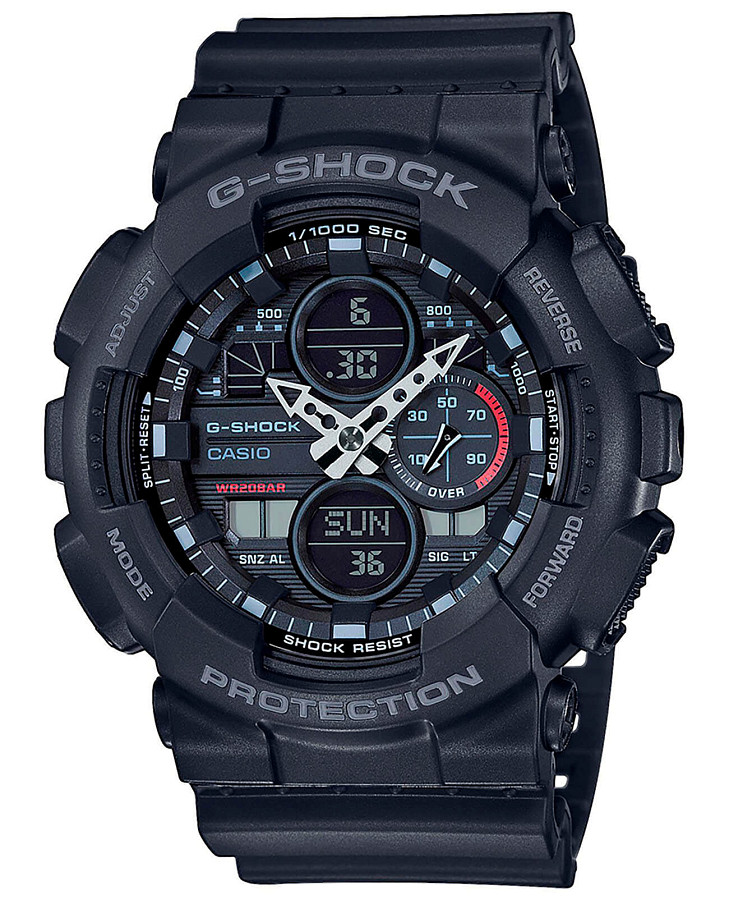 Часы Casio G-Shock GA-140-1A1DR (GA-140-1A1) — мужские, черный