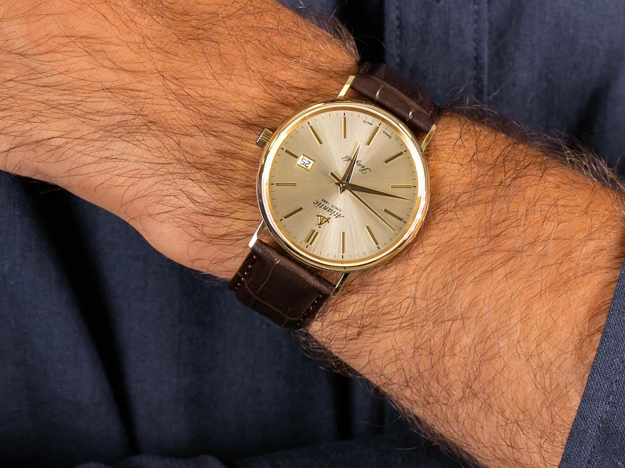 Часы Atlantic Seagold 95344.65.31 — золото металл, Швейцария