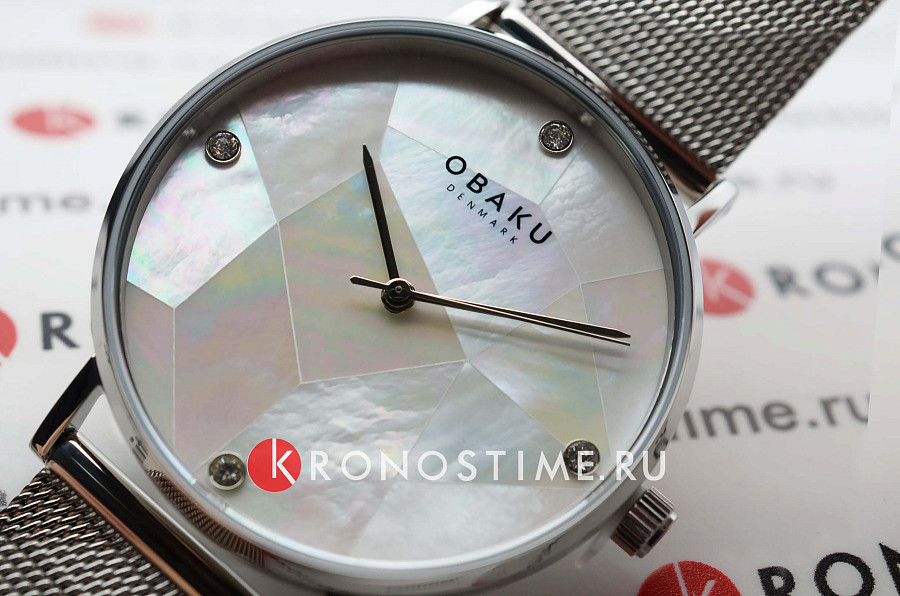 Часы Obaku Mesh V268LXCWMC — кварцевые, металл сталь