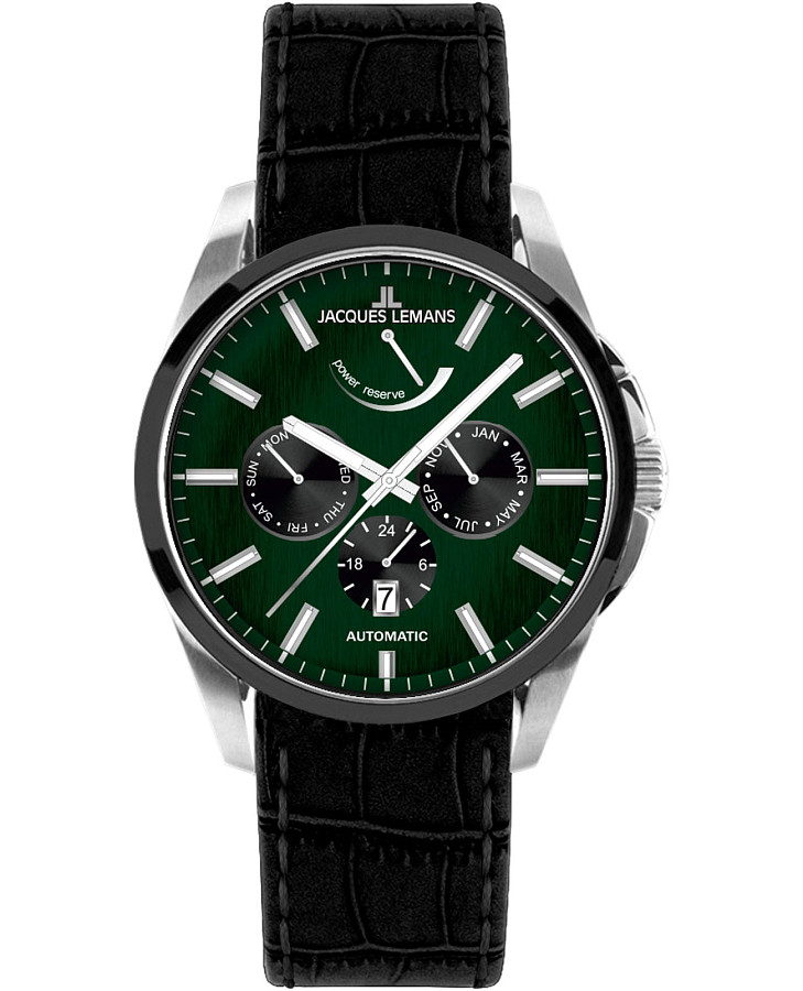 Часы Jacques Lemans Derby 1-2204N — мужские, зеленый