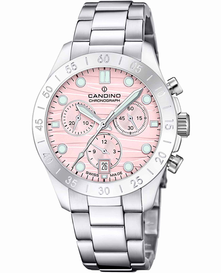 Часы Candino Chronos C4783/2 — женские, розовый