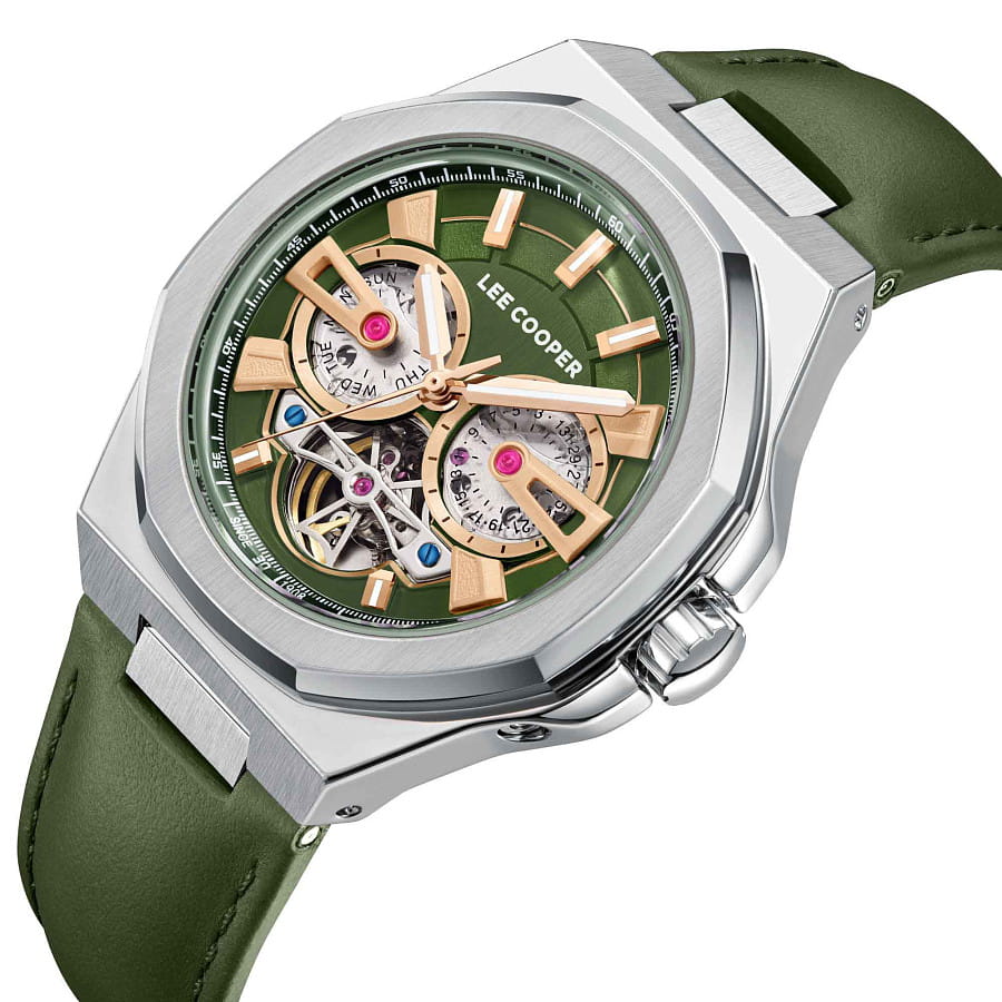 Часы Lee Cooper LC08125.375 — механические, металл сталь
