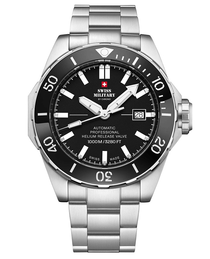 Часы Swiss Military by Chrono SMA34092.01 — мужские, черный