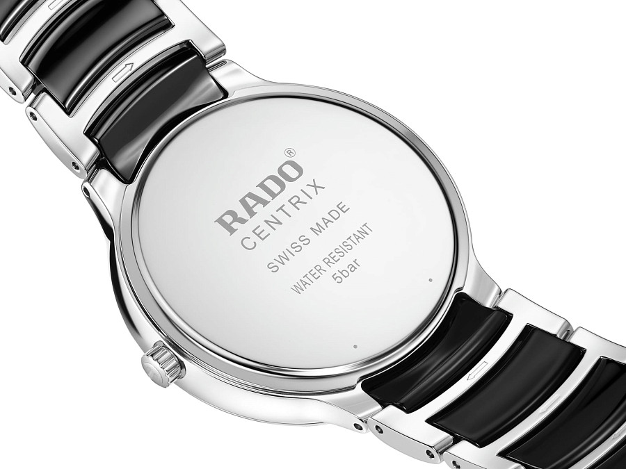 Часы Rado Centrix Diamonds R30021712 — черный, металл сталь