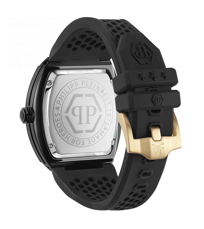 Часы Philipp Plein The Hexagon PWPUA0224 — черный, металл сталь