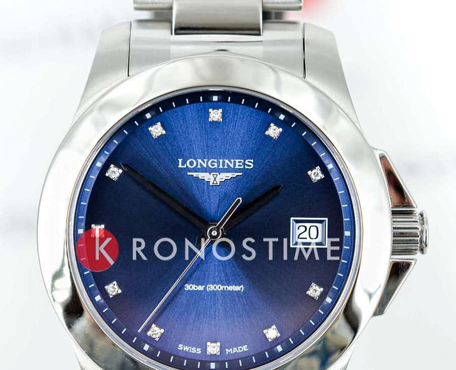 Часы Longines Conquest L3.377.4.97.6 — сталь, Швейцария
