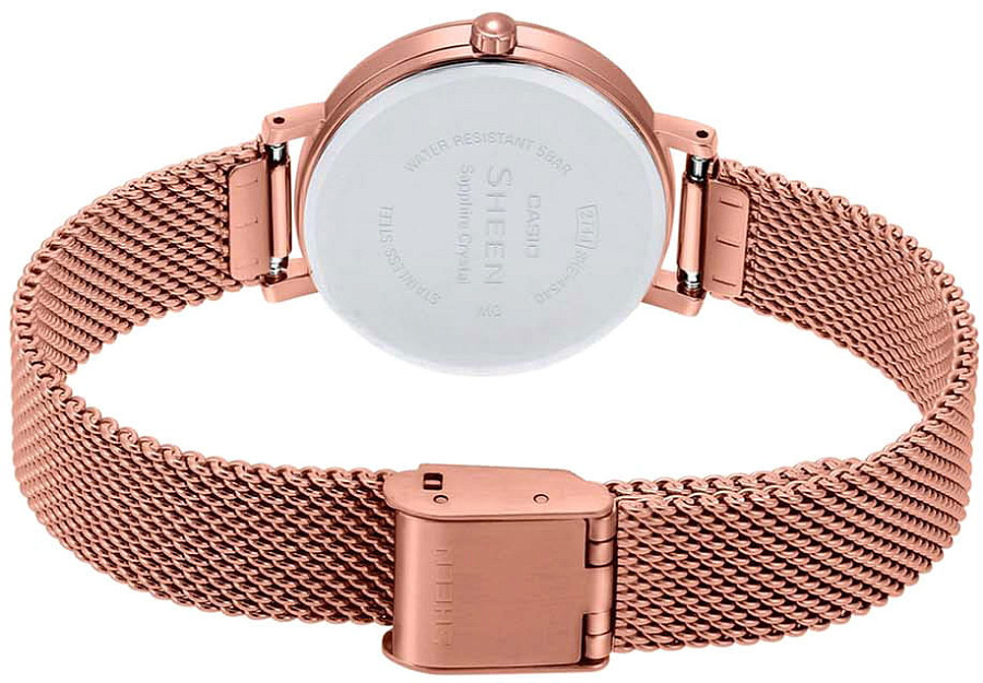 Часы Casio Sheen SHE-4540CGM-4AUDF — металл сталь, Япония