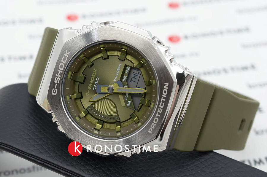 Часы Casio G-Shock GM-S2100-3AER — металл пластик сталь, пластик