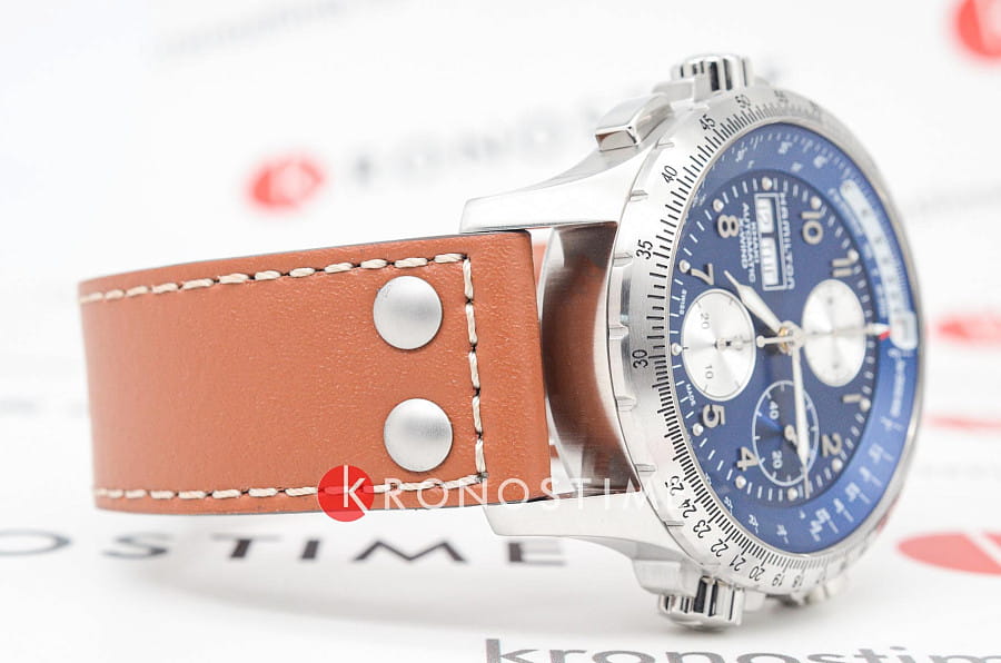 Часы Hamilton Khaki Aviation X-Wind Auto Chrono 44mm H77506540 — сталь металл, Швейцария