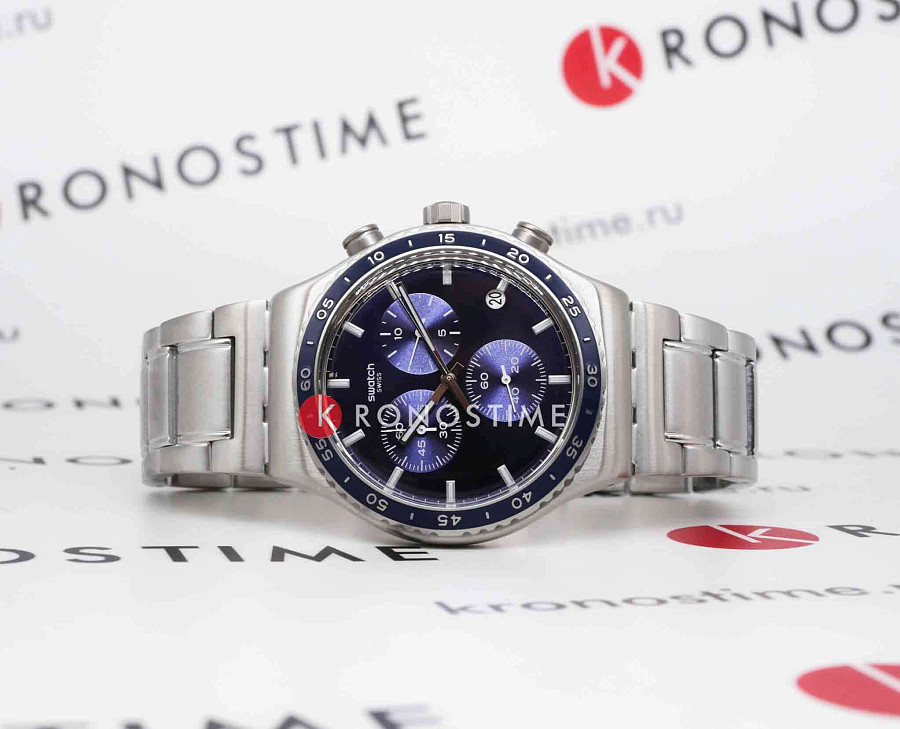 Часы Swatch I New Chrono YVS496G — кварцевые, сталь металл