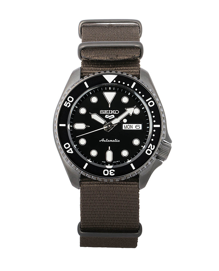 Часы Seiko 5 Sports SRPD65K4S — черный, сталь металл