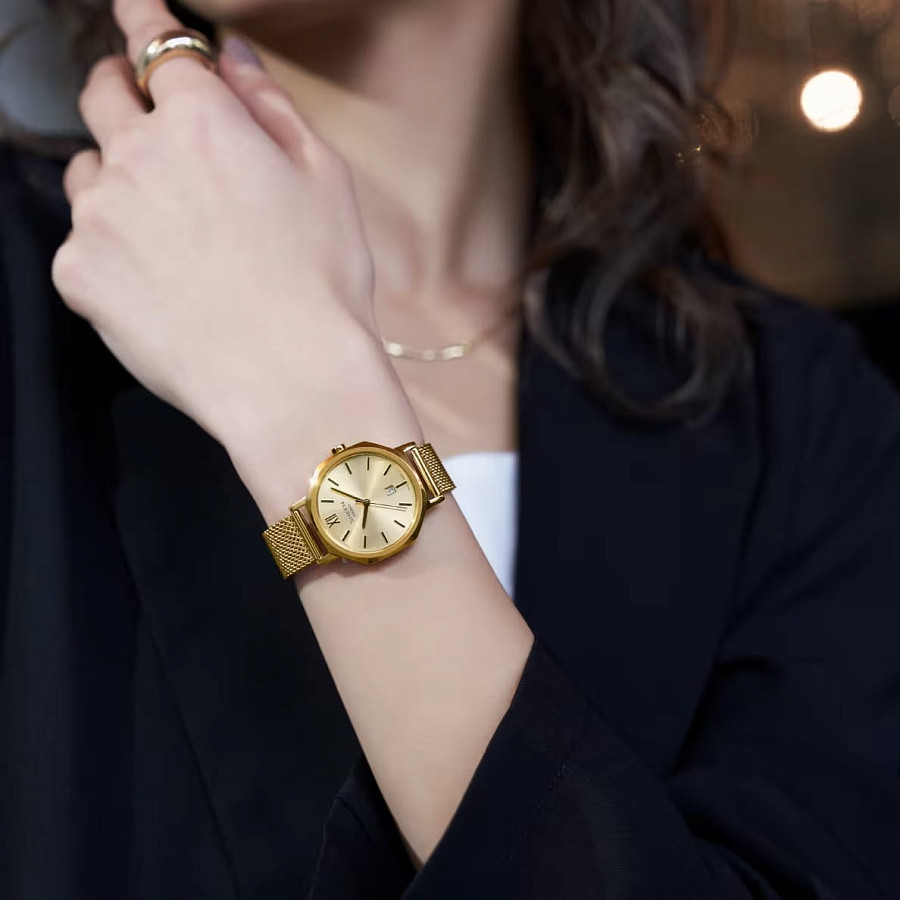 Часы Casio Sheen SHE-4554GM-9A — кварцевые, металл сталь