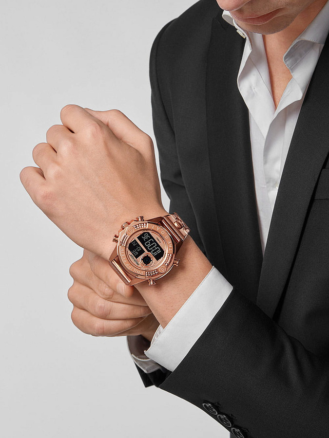 Часы Philipp Plein The G.O.A.T. PWFAA0421 — кварцевые, металл сталь