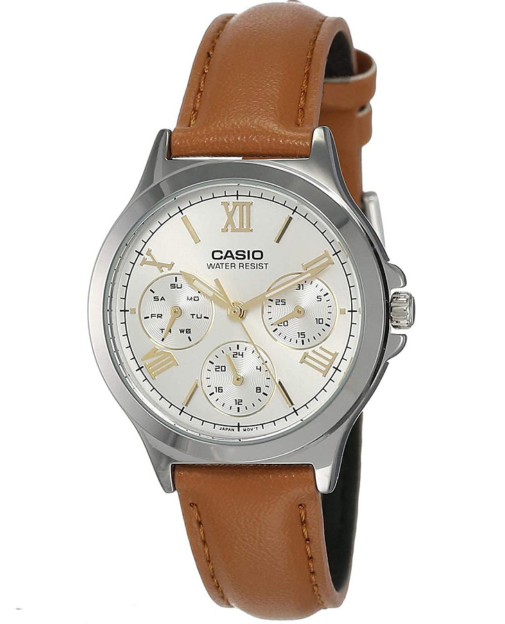 Часы Casio Collection LTP-V300L-7A2 — женские, серебристый