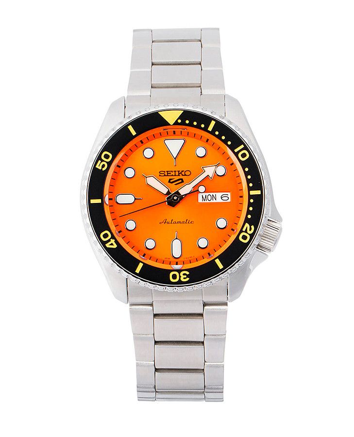 Часы Seiko 5 Sports SRPD59K1 — оранжевый, сталь металл