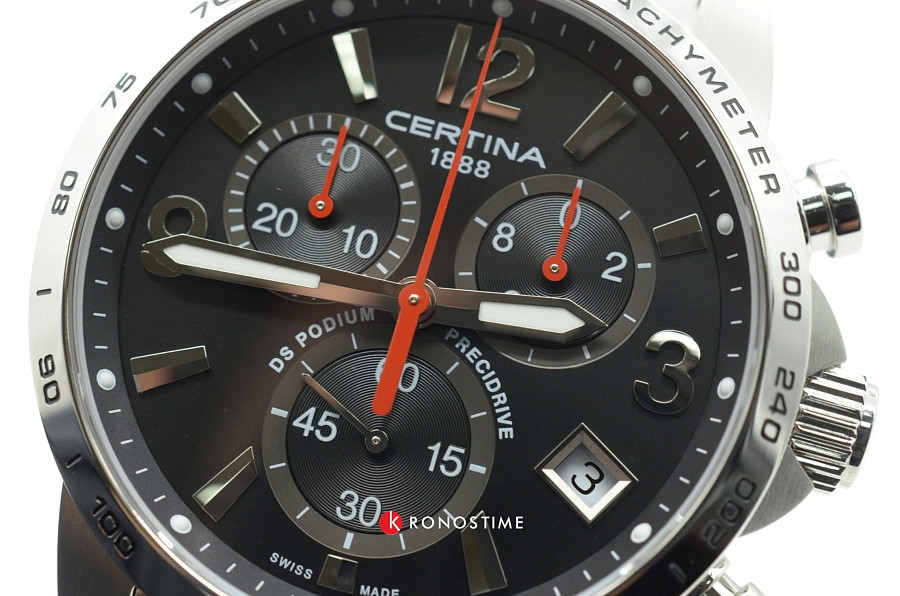 Часы Certina DS Podium Chronograph 1/10 sec C034.417.11.057.00 — мужские, нержавеющая сталь