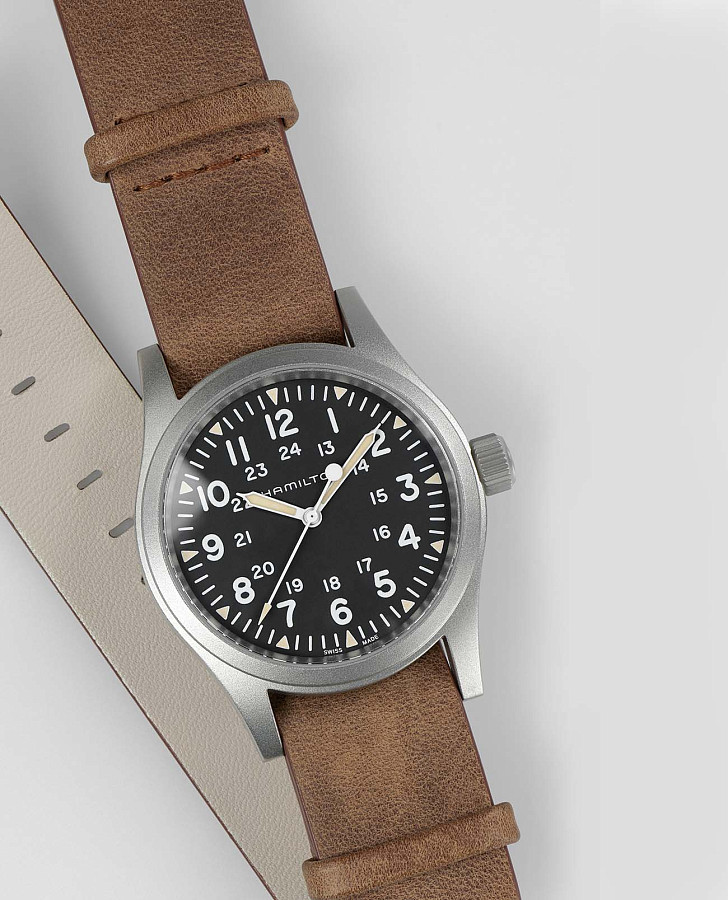 Часы Hamilton Khaki Field Mechanical H69439531 — сталь, Швейцария