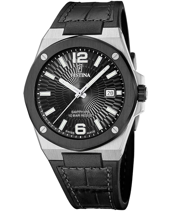 Часы Festina Swiss Made F22001/4 — мужские, черный