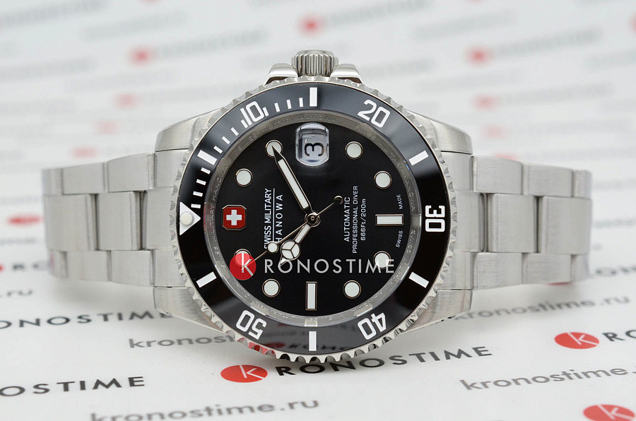 Часы Swiss Military Hanowa Sealord SMWGL0006301 — механические, сталь металл