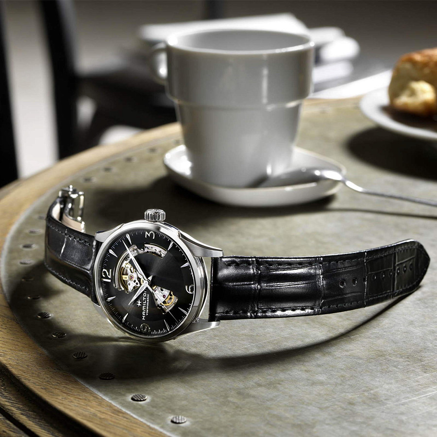 Часы Hamilton Jazzmaster Open Heart Auto H32705731 — механические, Швейцария, мужские
