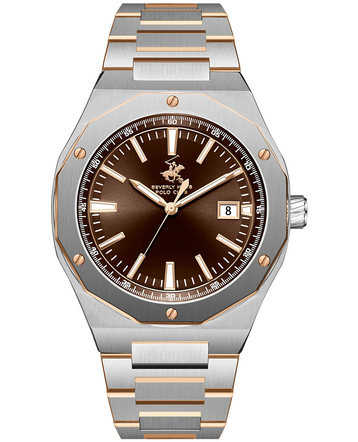 Часы Beverly Hills Polo Club BP3788X.540 — мужские, коричневый